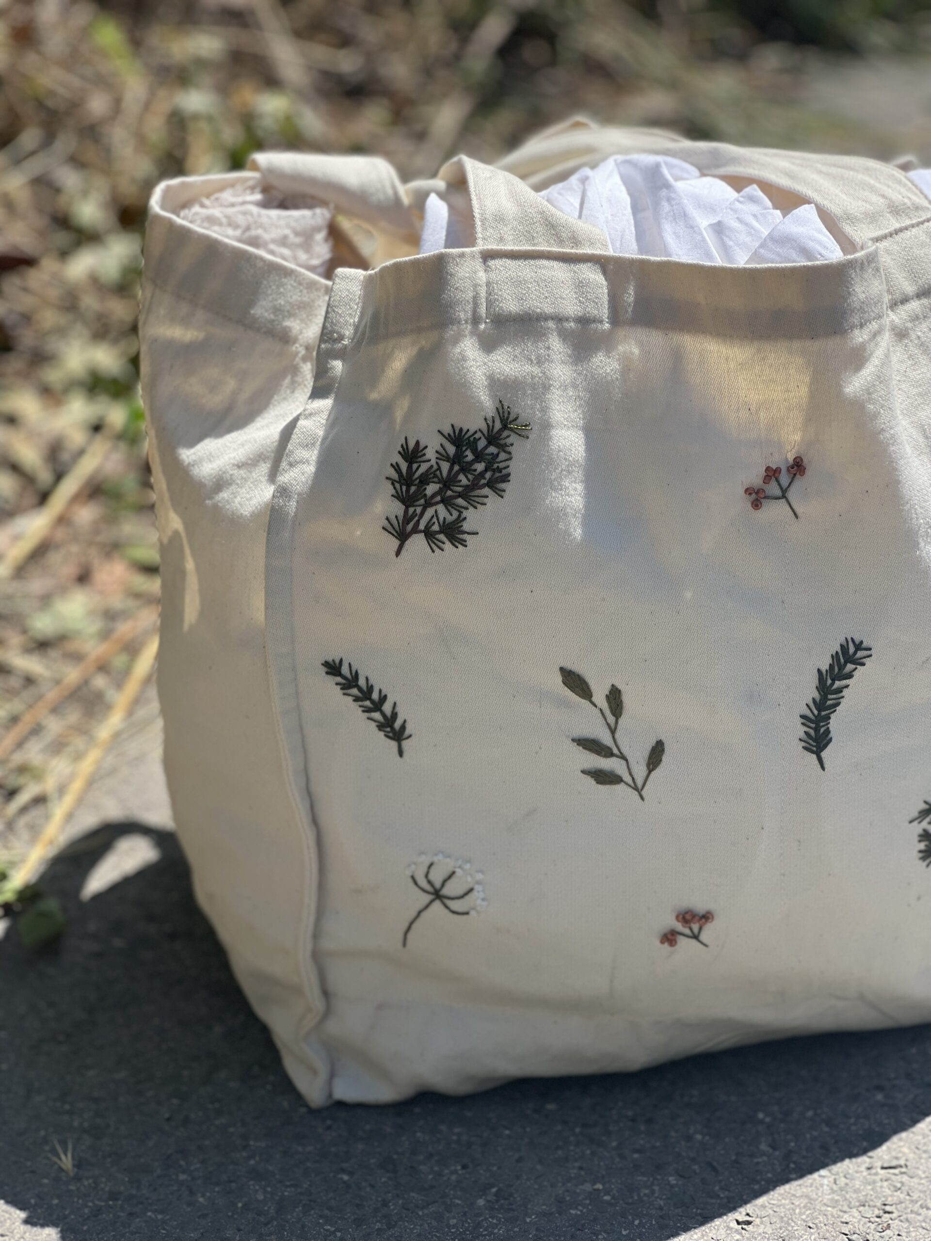 óriás zsebes vászontáska - artgarden