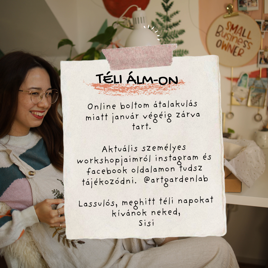 Webshop nyitás januárban!