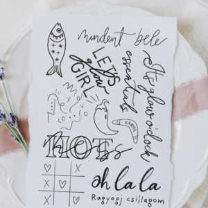 Hímezhető varázspapíros matrica