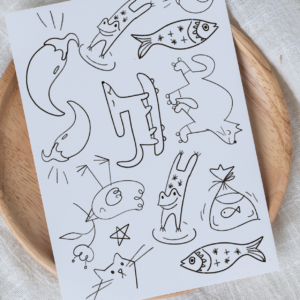 Hímezhető varázspapíros matrica